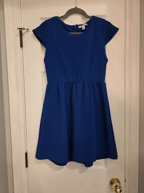 miami Royal Blue Fit & Flare Dress, Size L